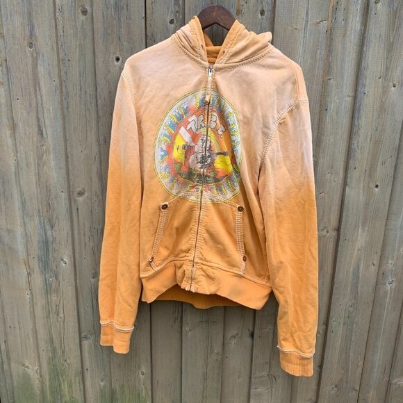Vintage True Religion Big Logo Sweatshirt XL 'Buddha Sunburst' - Picture 4 of 9